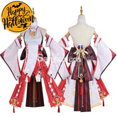 【In Stock】Game Genshin Impact Cosplay Yae Miko Costume Plus Size Costumes
